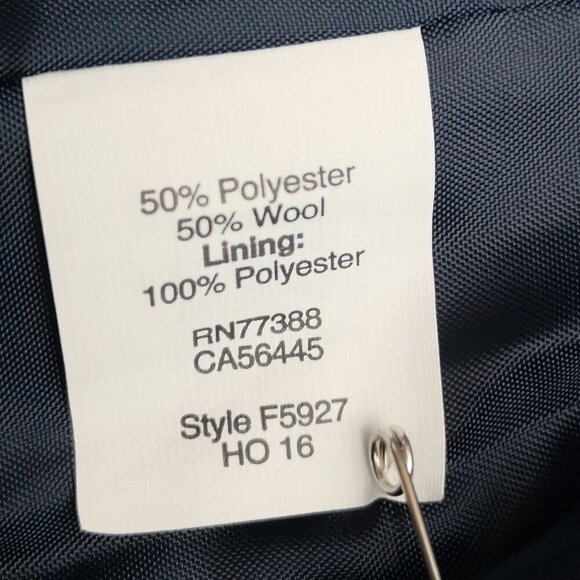 J. Crew Ladies Size 00 Navy Green Red Plaid Lined Wool Blend Blazer - Picture 5 of 12